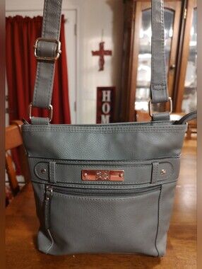 Gray Crossbody Shoulder Bag - Stylish Everyday Carry